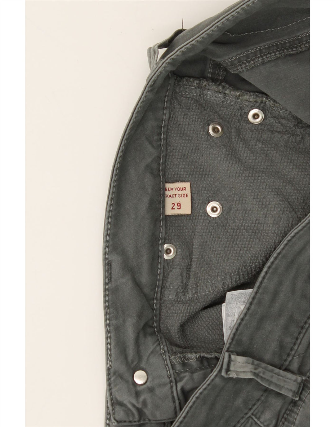 MARLBORO CLASSICS Womens Slim Casual Trousers W29 L28 Grey Cotton Vintage Marlboro Classics and Second-Hand Marlboro Classics from Messina Hembry 