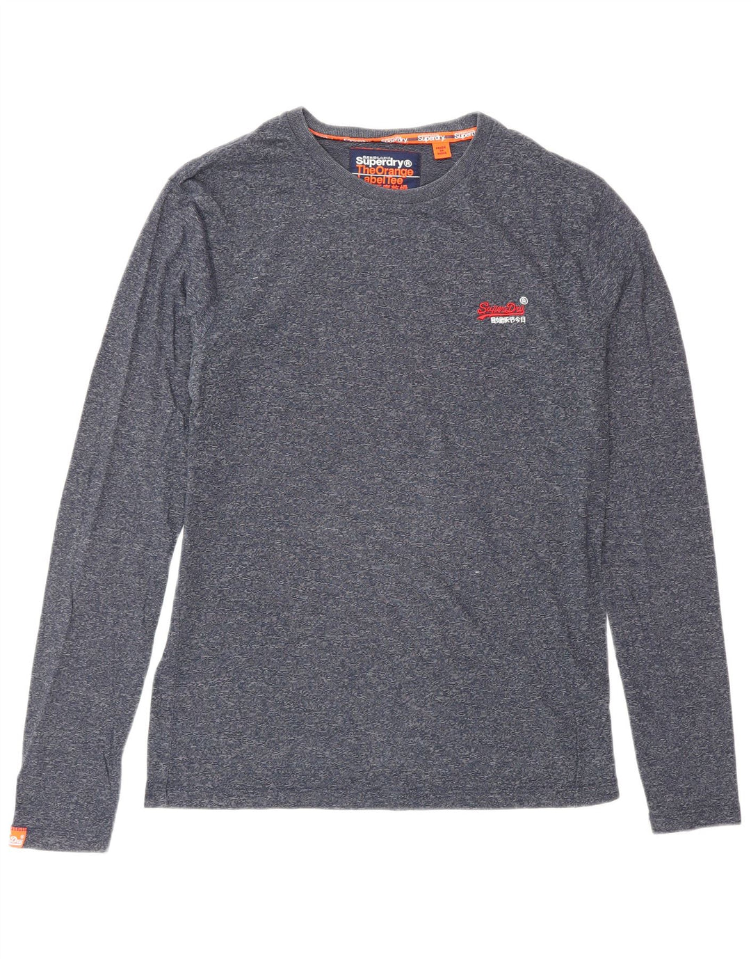 SUPERDRY Herre Top Langærmet Medium Navyblå Bomuld