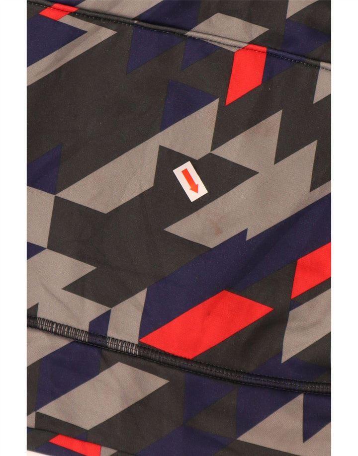 UNDER ARMOUR Løs hættetrøje til piger 11-12 år Stor Rød Geometrisk