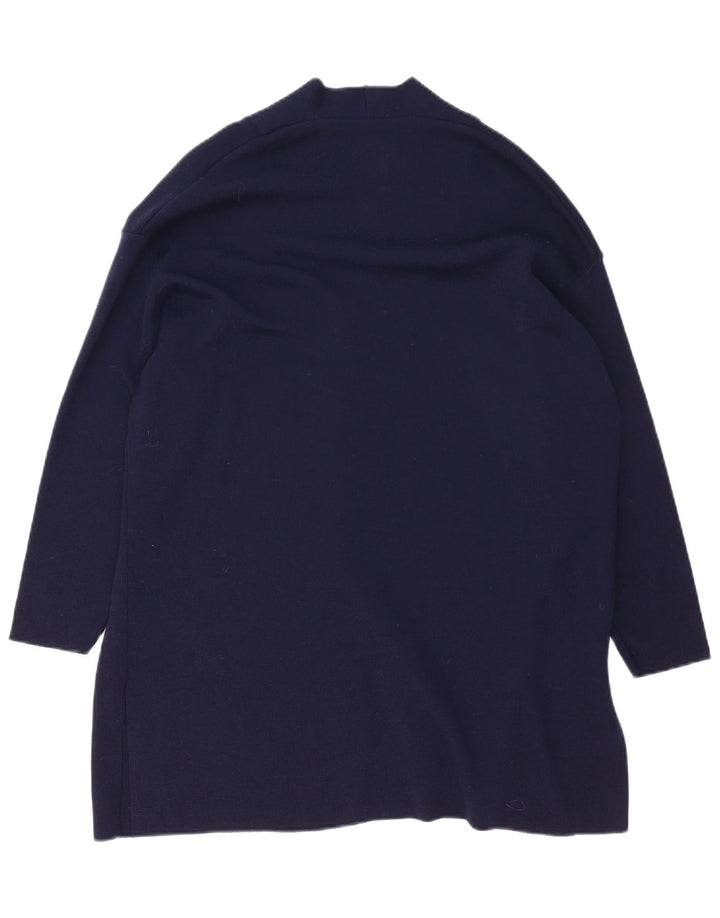 Marks & Spencer Dame Longline Cardigan Sweater UK 12 Medium Navy Blue