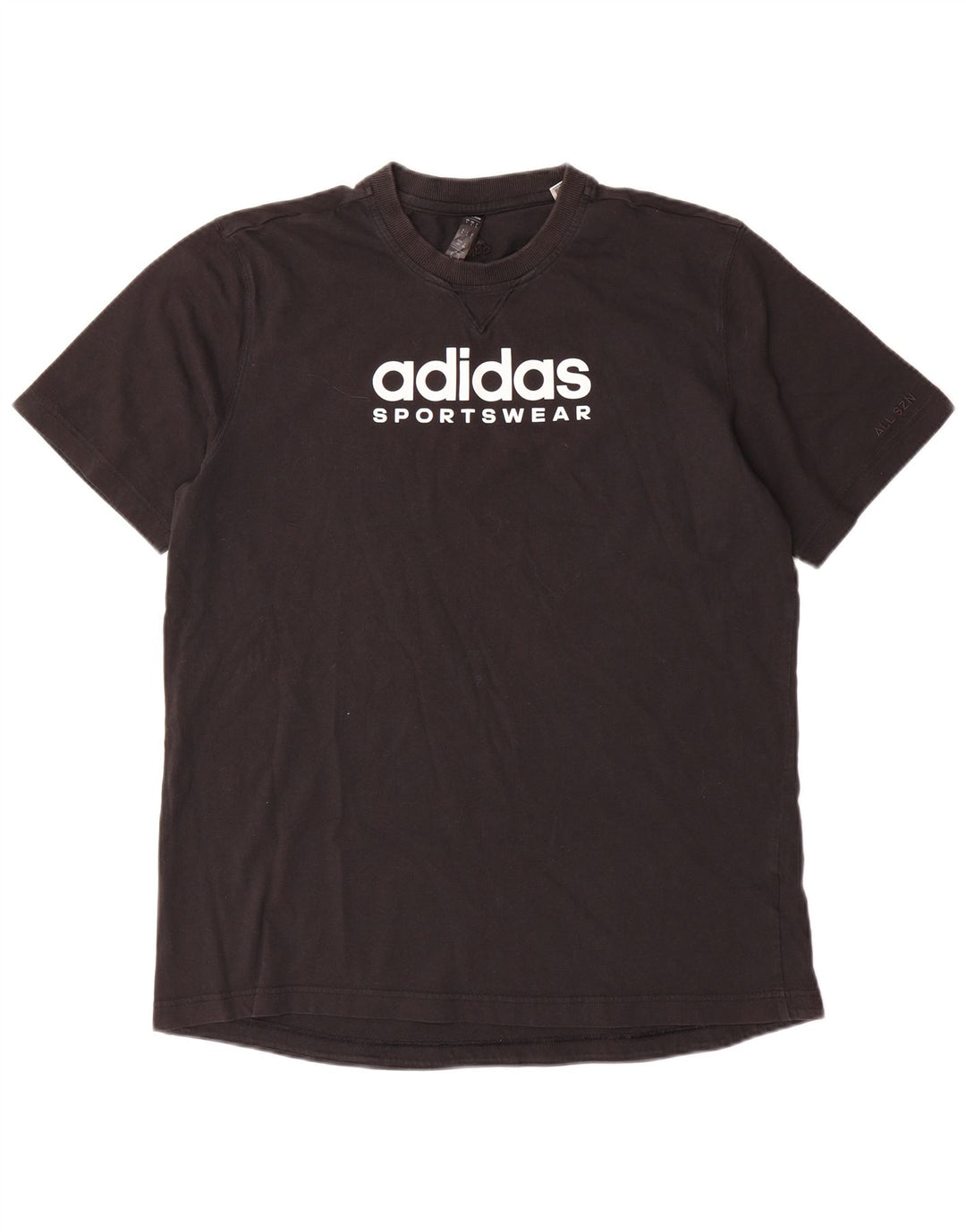 Adidas Grafisk T-shirt top til mænd, stor sort bomuld