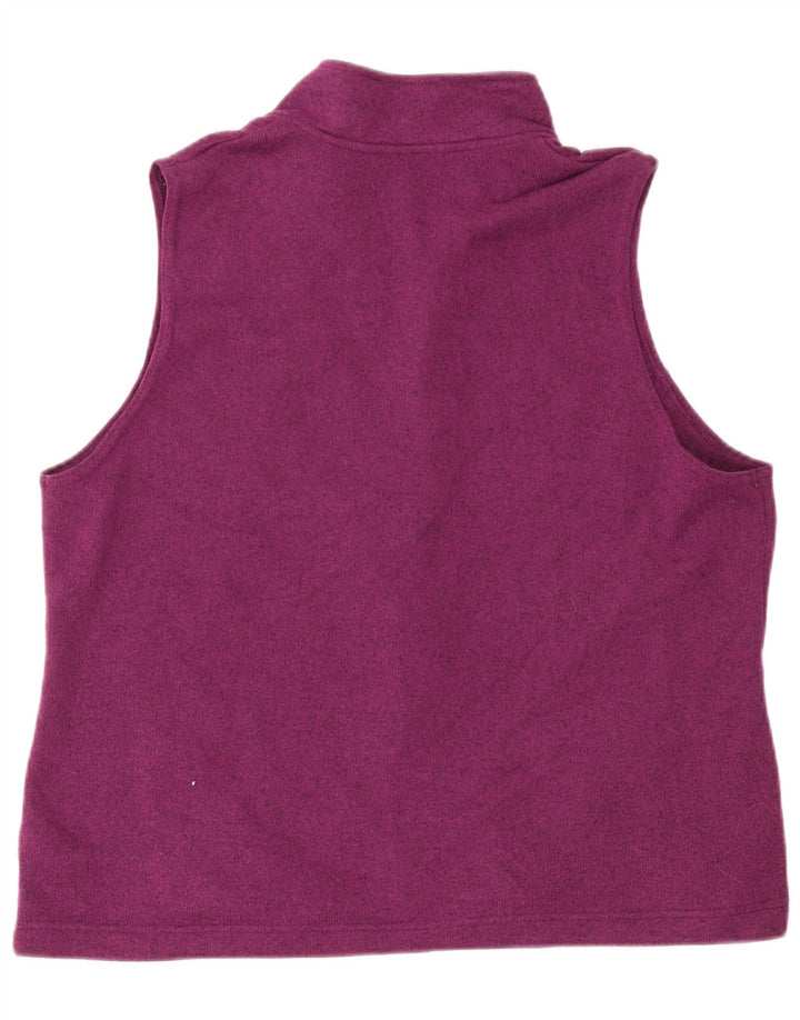 Lee Womens Riders Ærmeløs træningsdragt Topjakke UK 18 XL Lilla Polyester