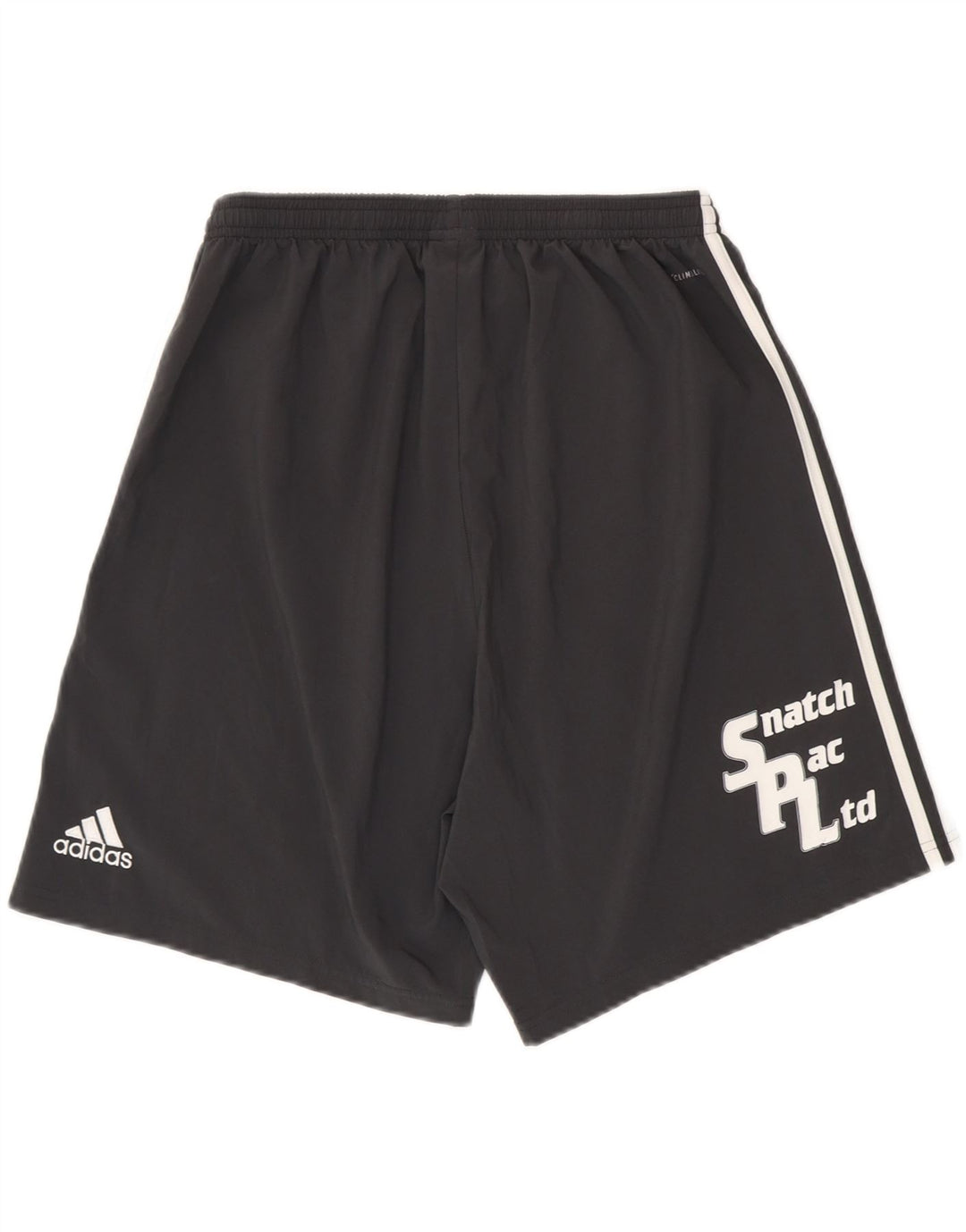 Adidas Herre Climalite grafiske sportsshorts store sorte polyester