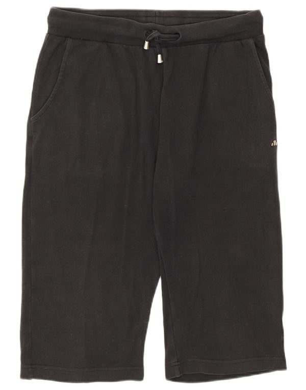 Ellesse Womens Bermuda Sport Shorts UK 10 Small Black Bomuld