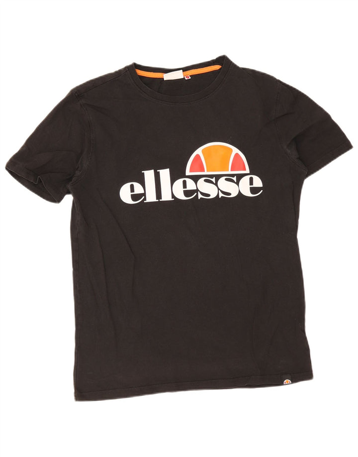 Ellesse Herre Grafisk T-Shirt Top Lille Sort