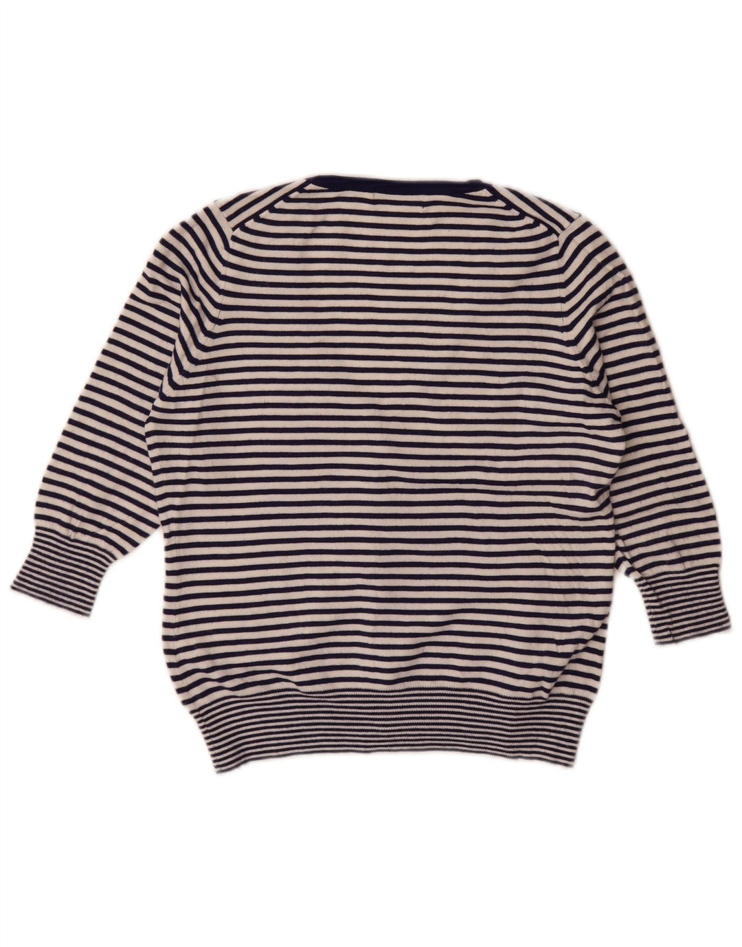 Marks & Spencer Dame Cardigan Sweater UK 14 Medium Navy Blue Nautical