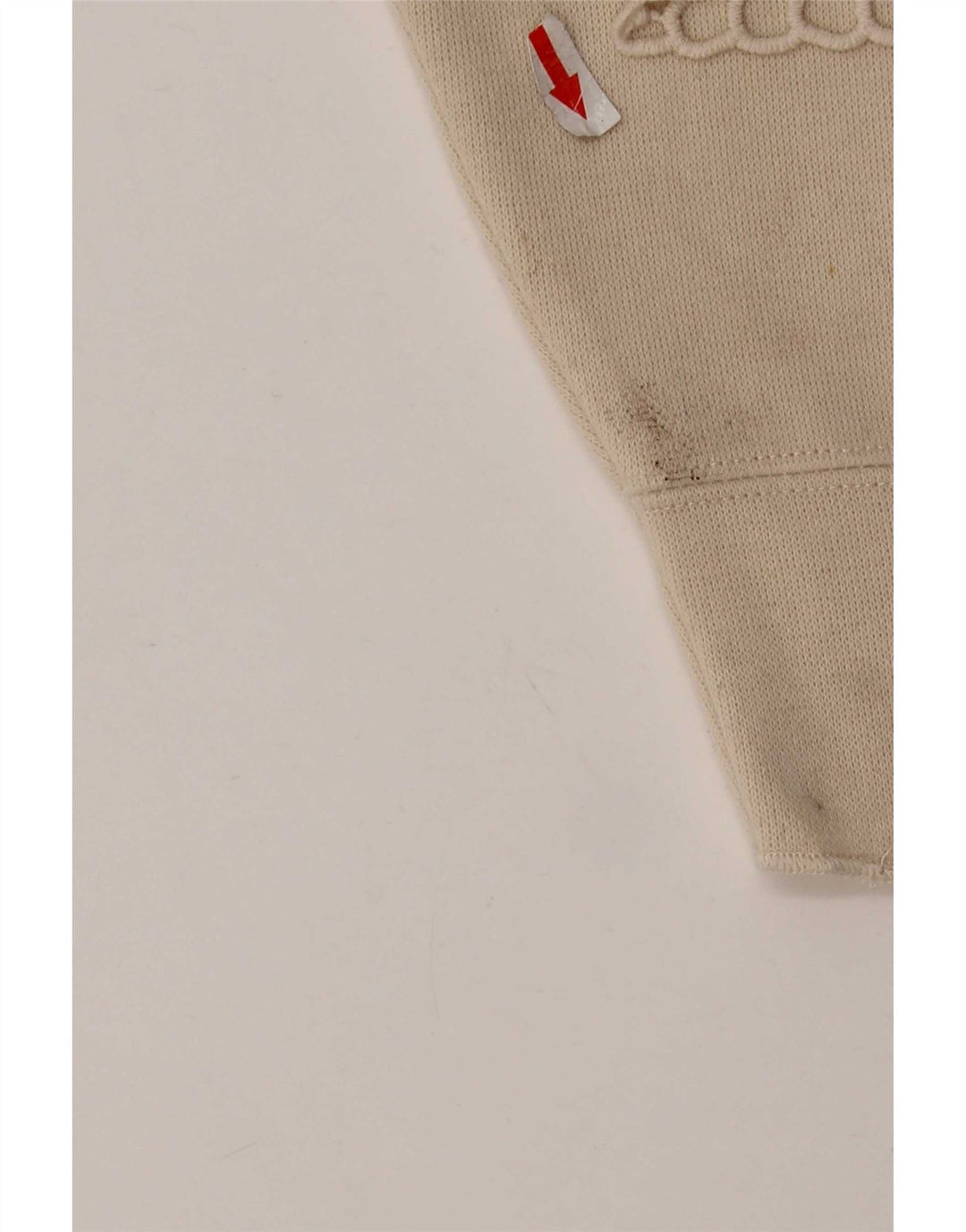 Zara Dame Oversized Sweatshirt Jumper UK 10 Small Beige Polyester