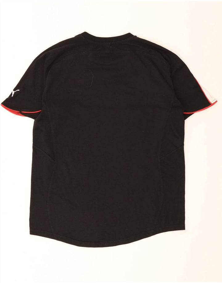 Puma Herre grafisk T-shirt Top Medium Sort Colourblock