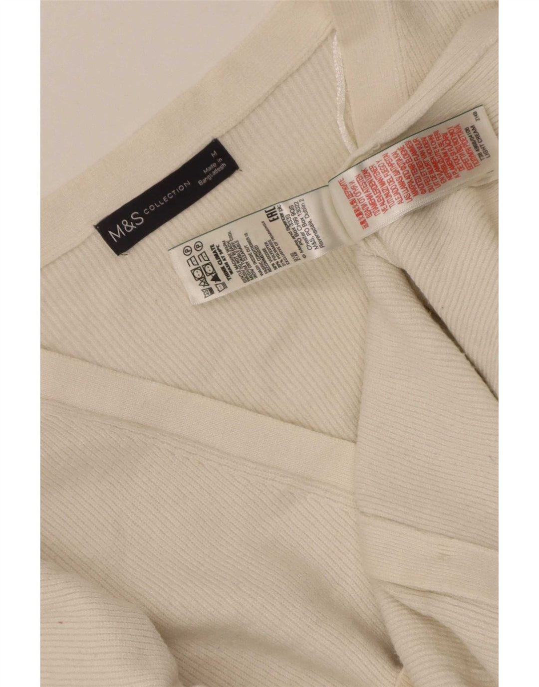Marks & Spencer Dame Cardigan Sweater UK 14 Medium Beige Viscose