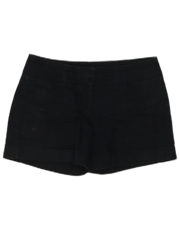Zara Chino Shorts til kvinder Small W26 Sort bomuld