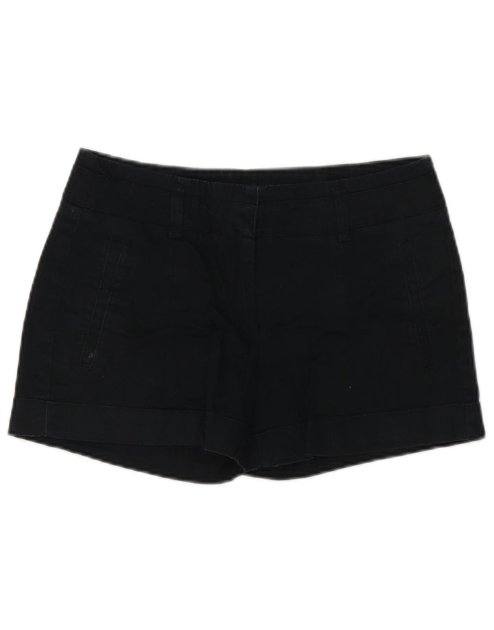 Zara Chino Shorts til kvinder Small W26 Sort bomuld