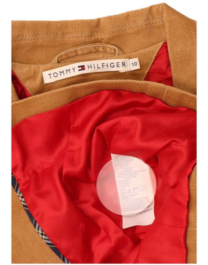 Tommy Hilfiger Dame 3-knaps Corduroy Blazer Jacket US 10 Large Beige