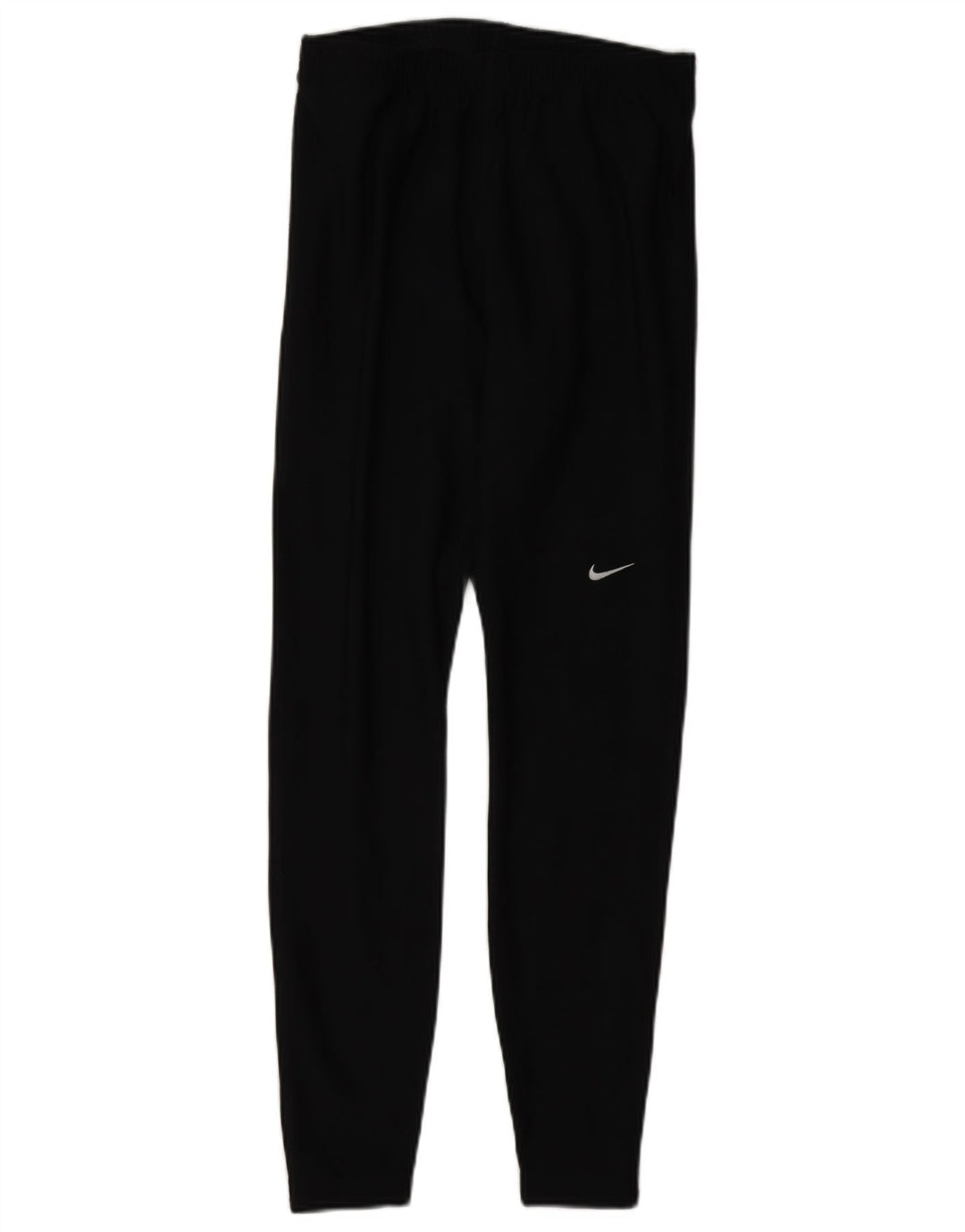 Nike Dame Dri Fit Leggings UK 14 Medium Navy Blue Polyester
