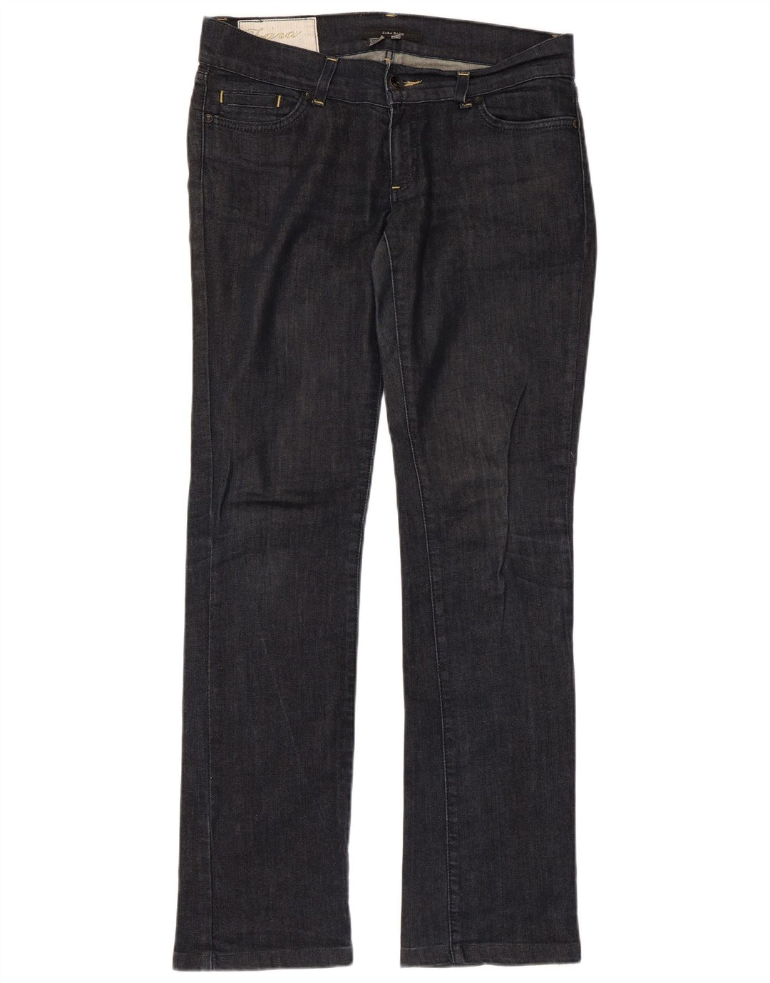 ZARA Womens Slim Jeans EU 38 Small W28 L32 Navy Blue Cotton