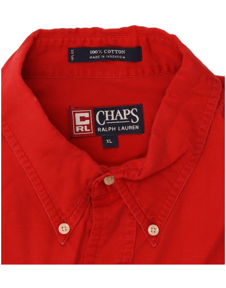 Chaps Ralph Lauren Herreskjorte XL Rød Bomuld