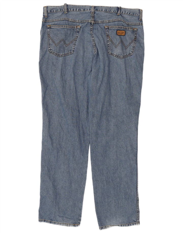 WRANGLER Mens Straight Jeans W40 L32 Blue