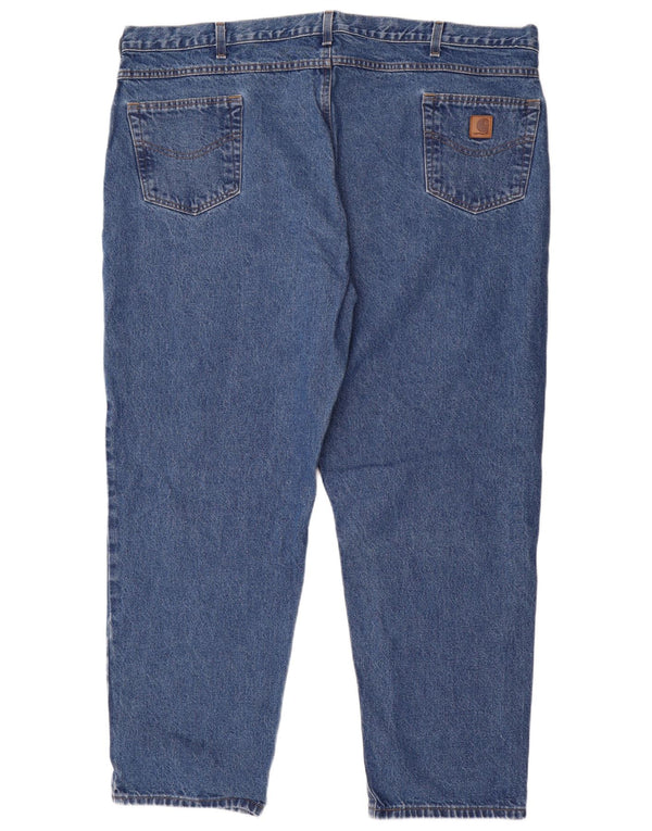 Carhartt Herre tilspidsede jeans W48 L32 blå bomuld