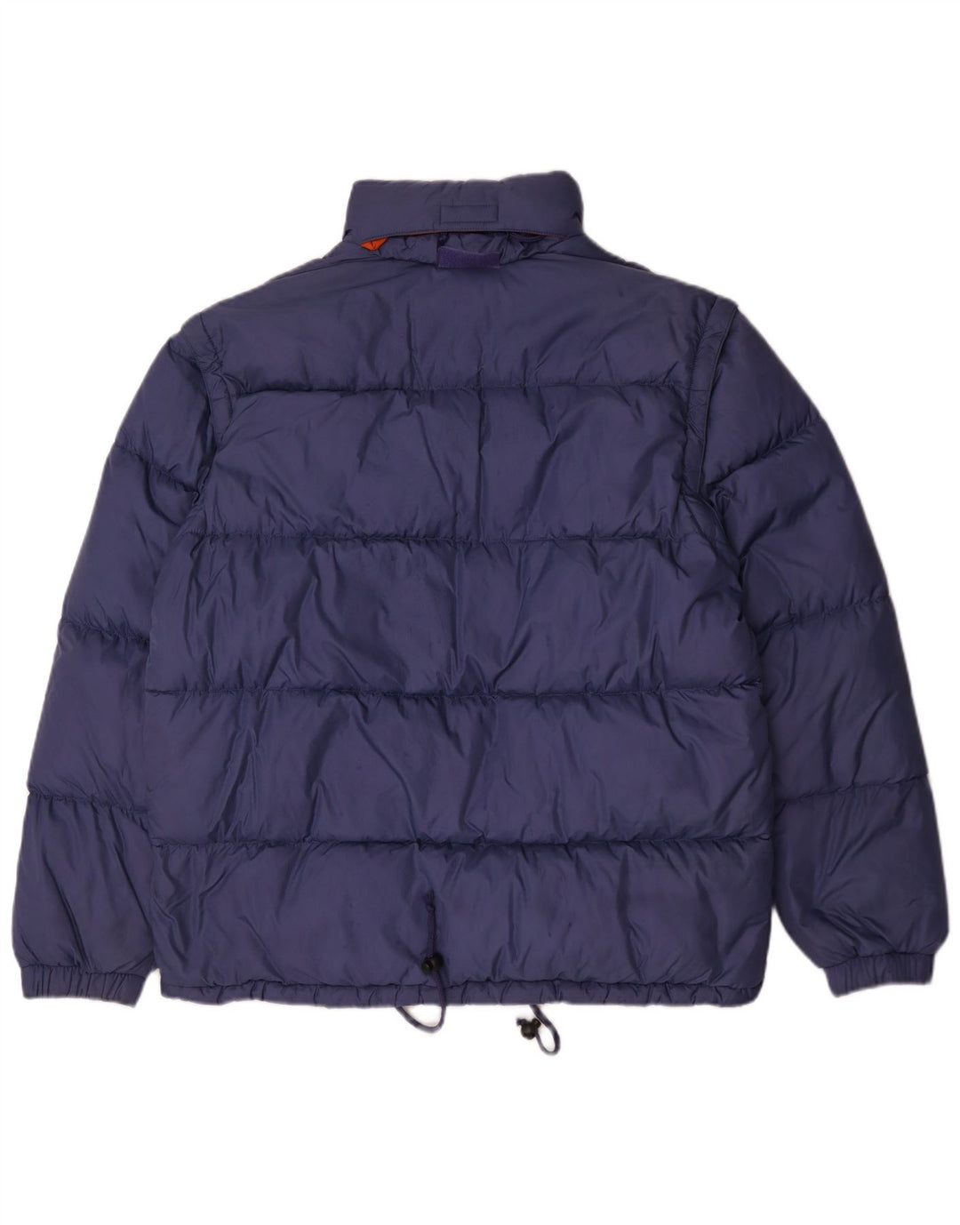 Sergio Tacchini Herre hættepolstret jakke UK 40 Stor blå polyamid