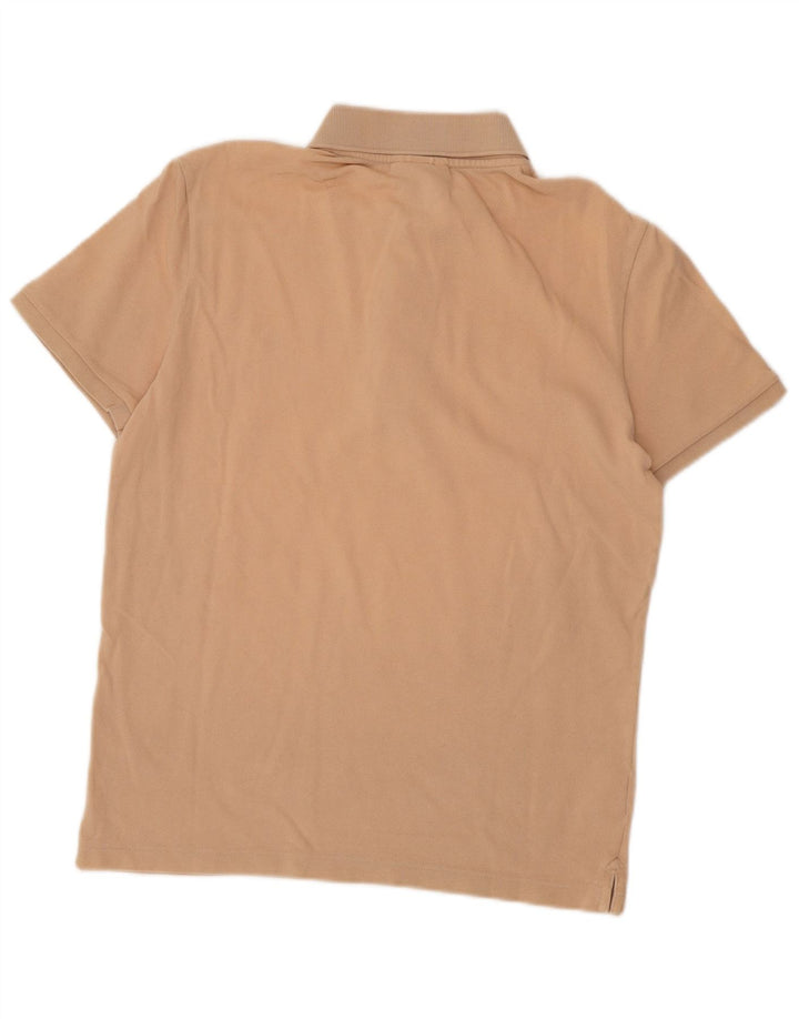 Lacoste Herre Slim Fit Polo Shirt Størrelse 4 Medium Beige Bomuld