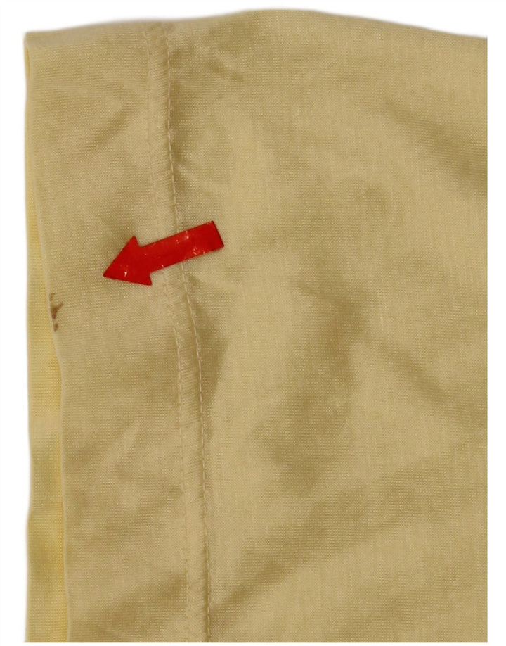 Vintage herre poloshirt lille gul bomuld