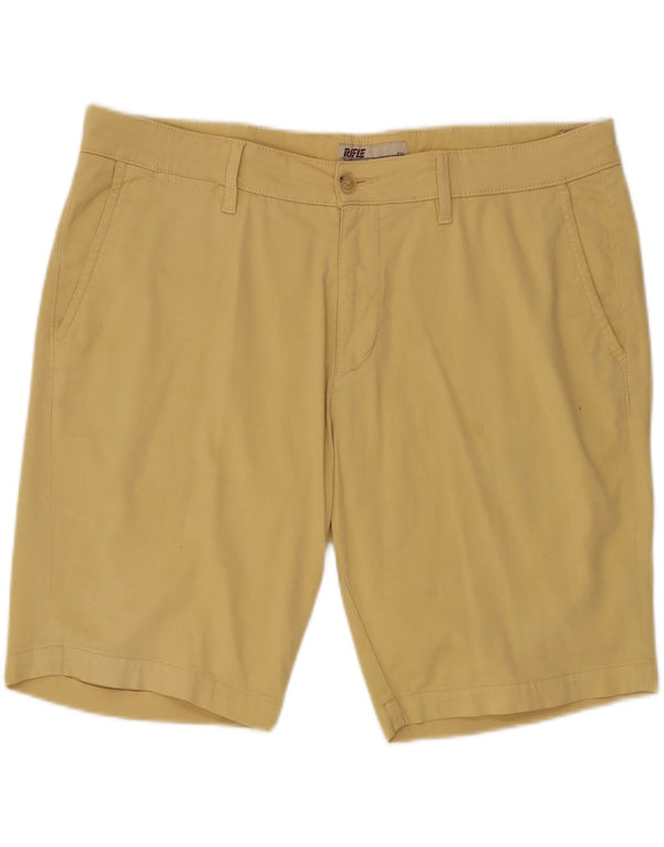 RIFLE Herre Chino Shorts W40 XL Gul Bomuld