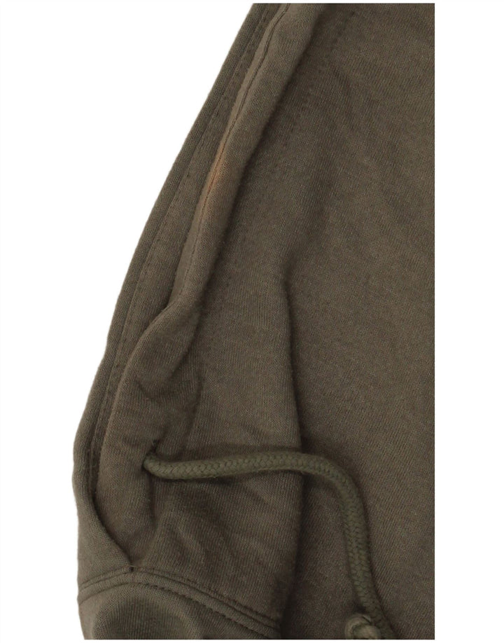 Topshop Dame Oversized Hoodie Jumper UK 16 Large Khaki Polyester