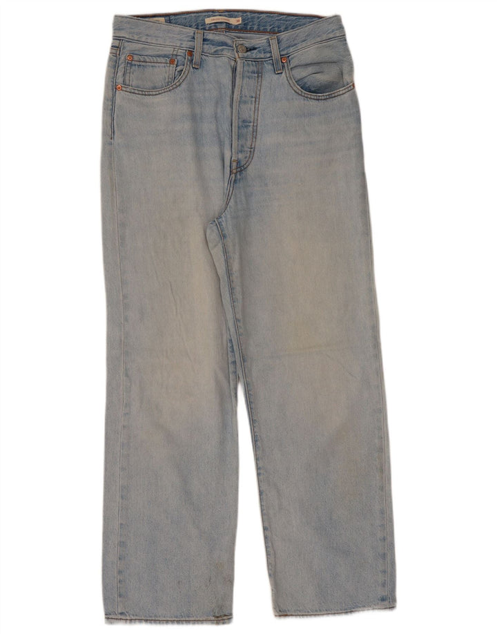 Levi's Dame Ribcage Straight Jeans W30 L29 Blå Bomuld