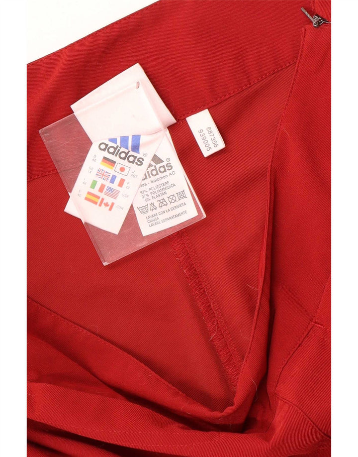 Adidas Dame Capri Bukser UK 14 Large W30 L19 Rød Polyester