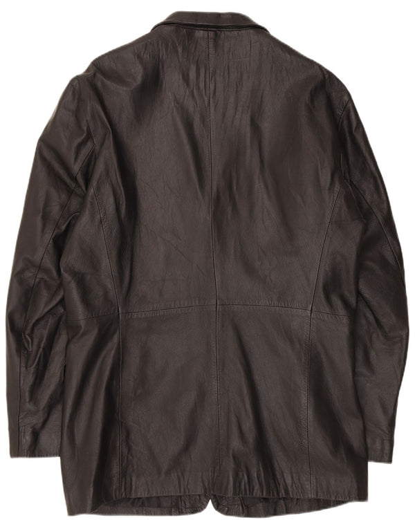 Paul & Wite Herre Læderjakke UK 44 2XL Sort Læder