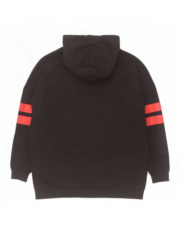Superdry Herre Grafisk Loose Fit Hoodie Jumper Stor Sort Bomuld