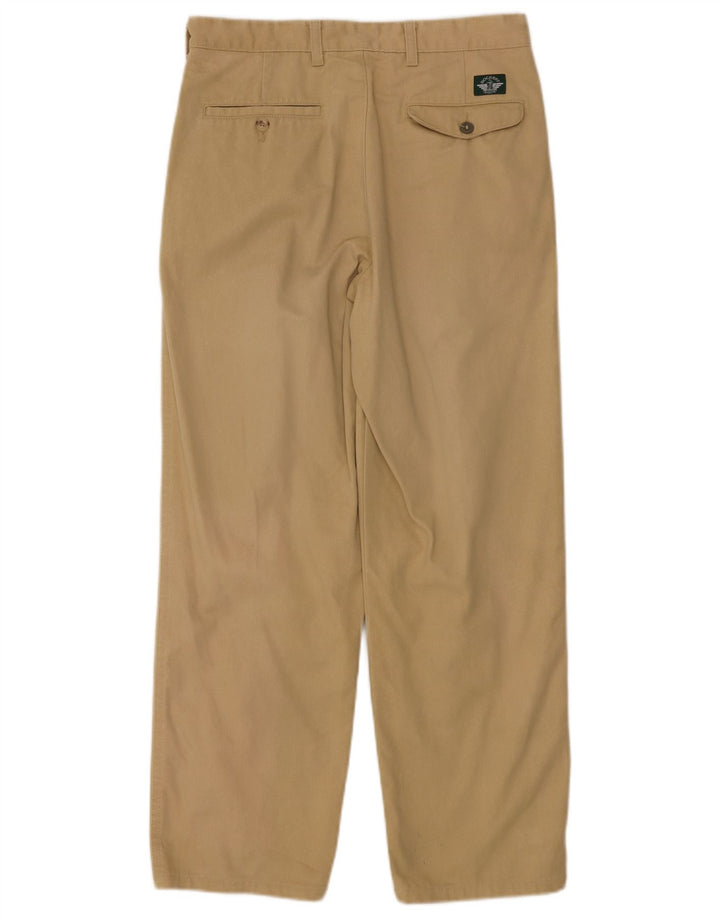 DOCKERS Herre Pegged Chino Bukser W32 L30 Beige Bomuld