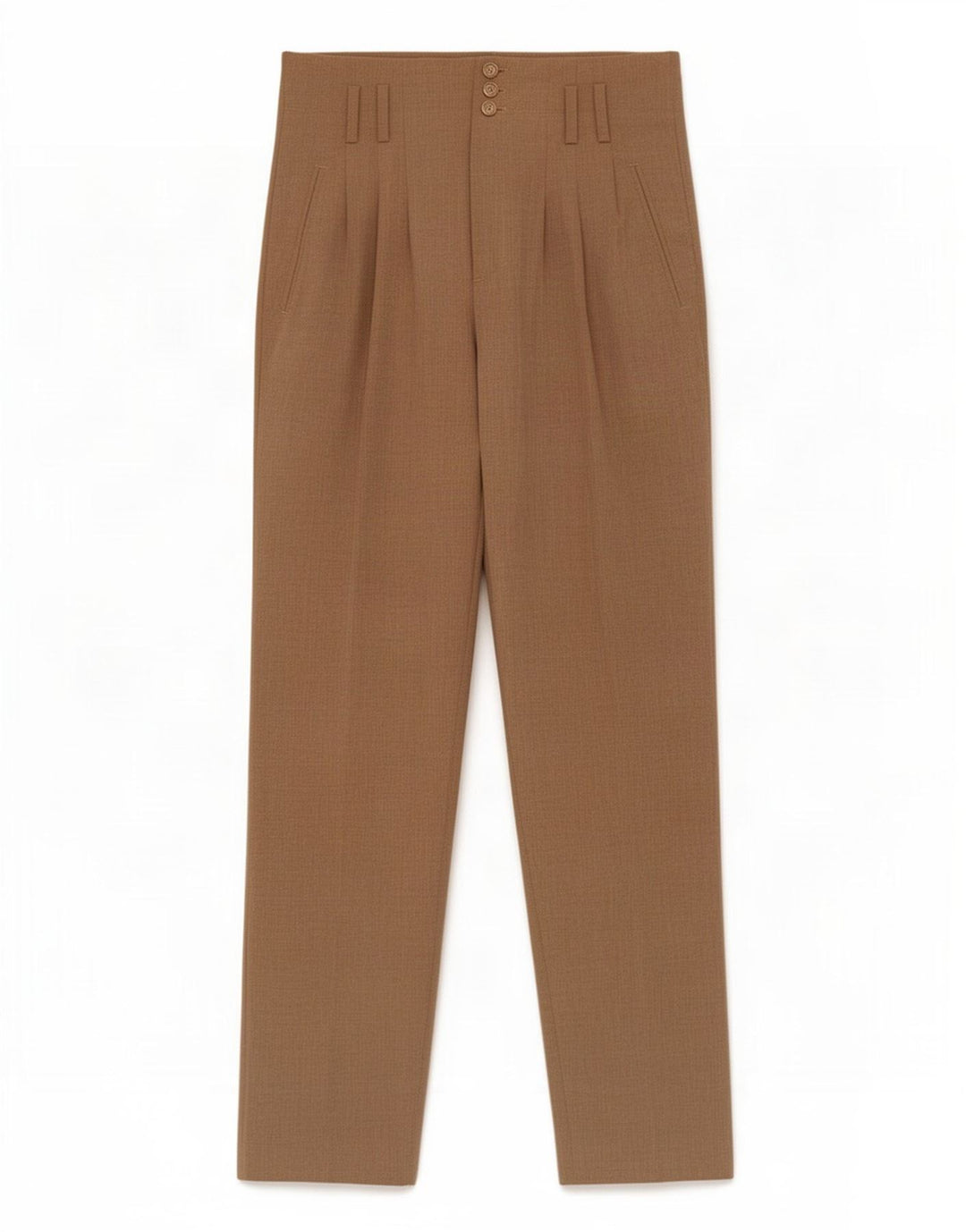 Zara Womens Pegged Casual Bukser Små W26 L29 Brun Polyester
