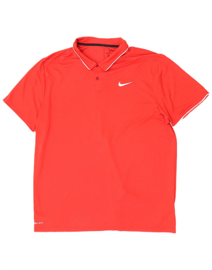 Nike Herre Regular Fit Polo Shirt 2XL Rød Polyester