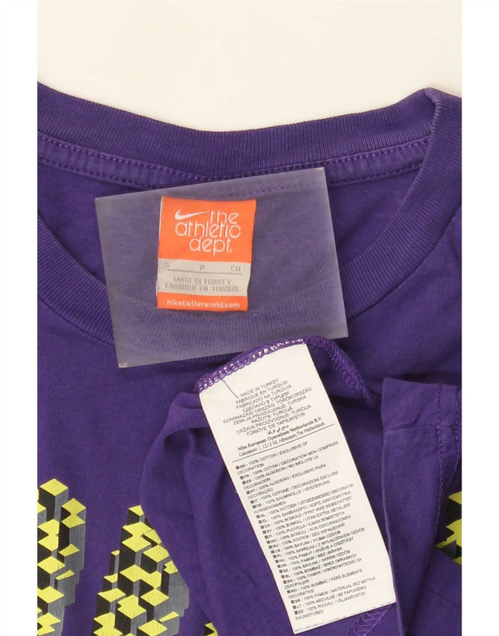 Nike Herre Regular Graphic T-Shirt Top Lille lilla bomuld