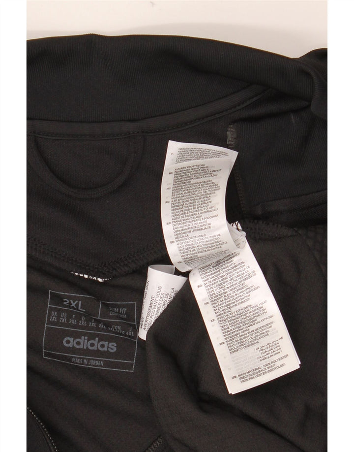 ADIDAS Aeroready Slim Fit Træningsdragt Topjakke til mænd 2XL Sort Polyester