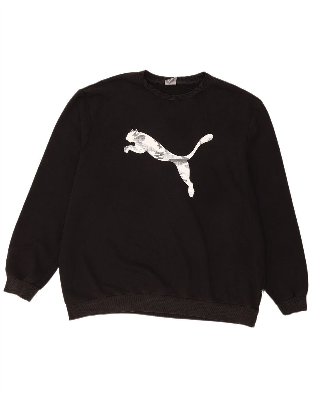 PUMA grafisk sweatshirt til mænd 3XL sort bomuld