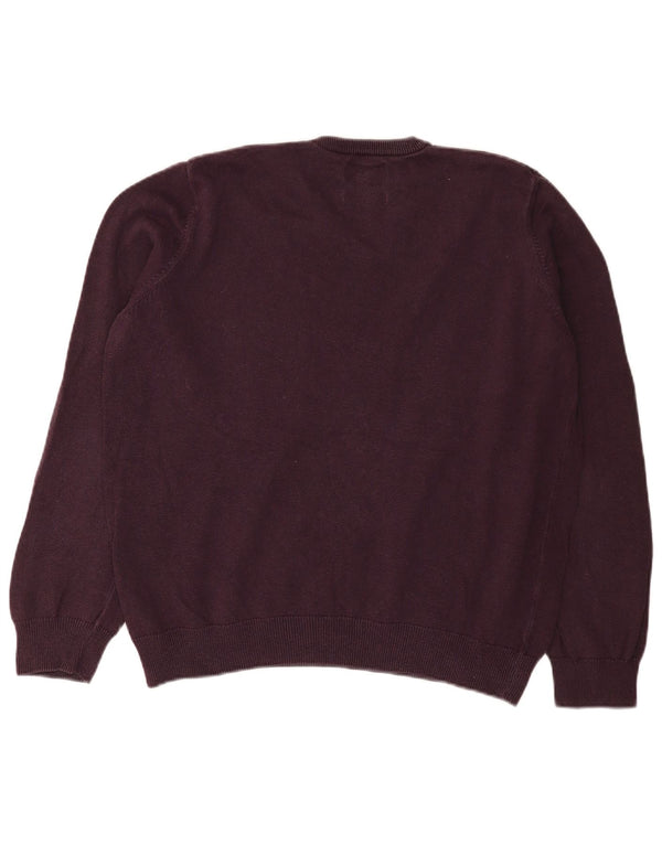 Marks & Spencer Herre V-hals sweater Stor lilla bomuld