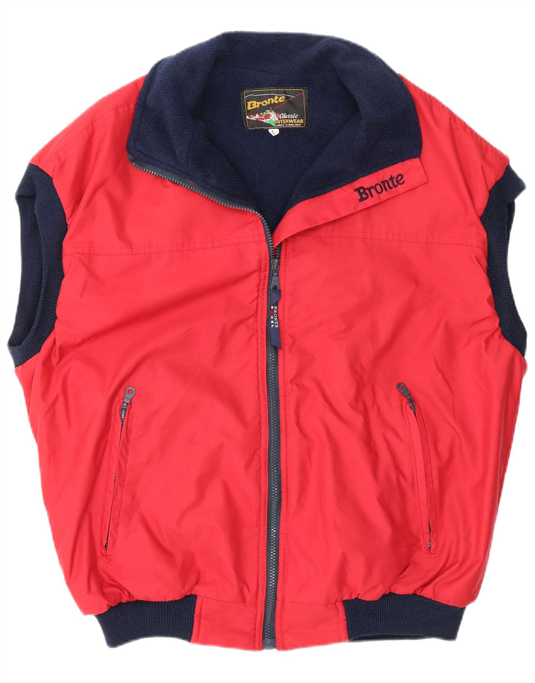 Bronte Herre Gilet UK 40 Large Rød Polyester