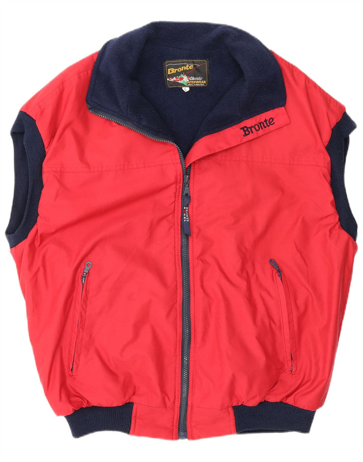 Bronte Herre Gilet UK 40 Large Rød Polyester