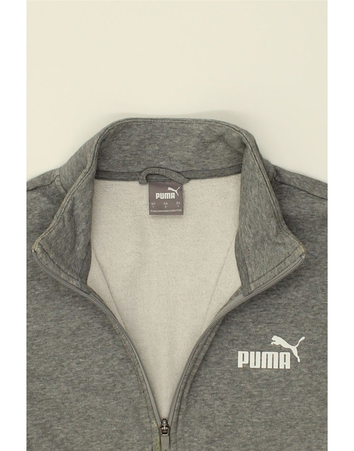 PUMA Mens Tracksuit Top Jacket Large Grey Cotton | Vintage Puma | Thrift | Second-Hand Puma | Used Clothing | Messina Hembry 