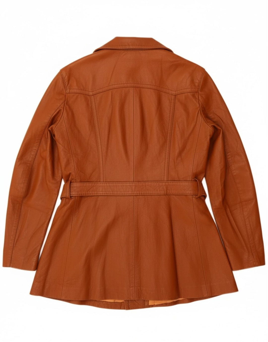 Vintage læderjakke til kvinder UK 14 medium brunt læder