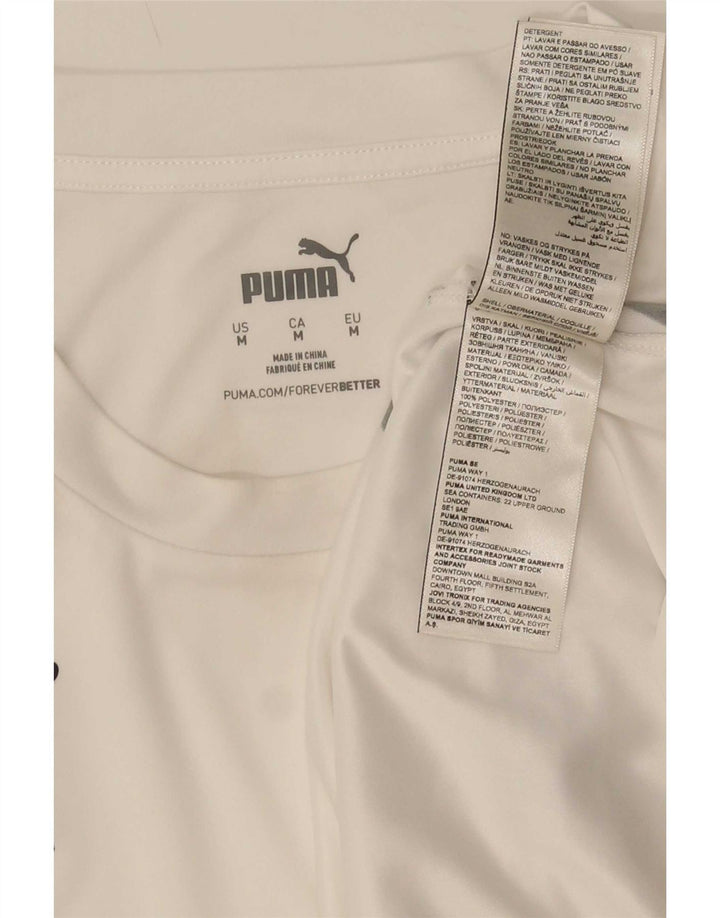 Puma Herre Deutshland Graphic T-Shirt Top Medium White Polyester Sports