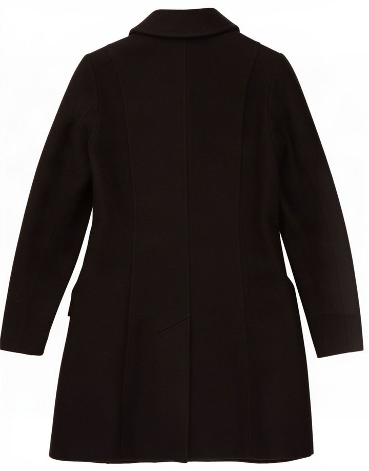 Benetton Dame Overfrakke UK 6 XS Sort Uld
