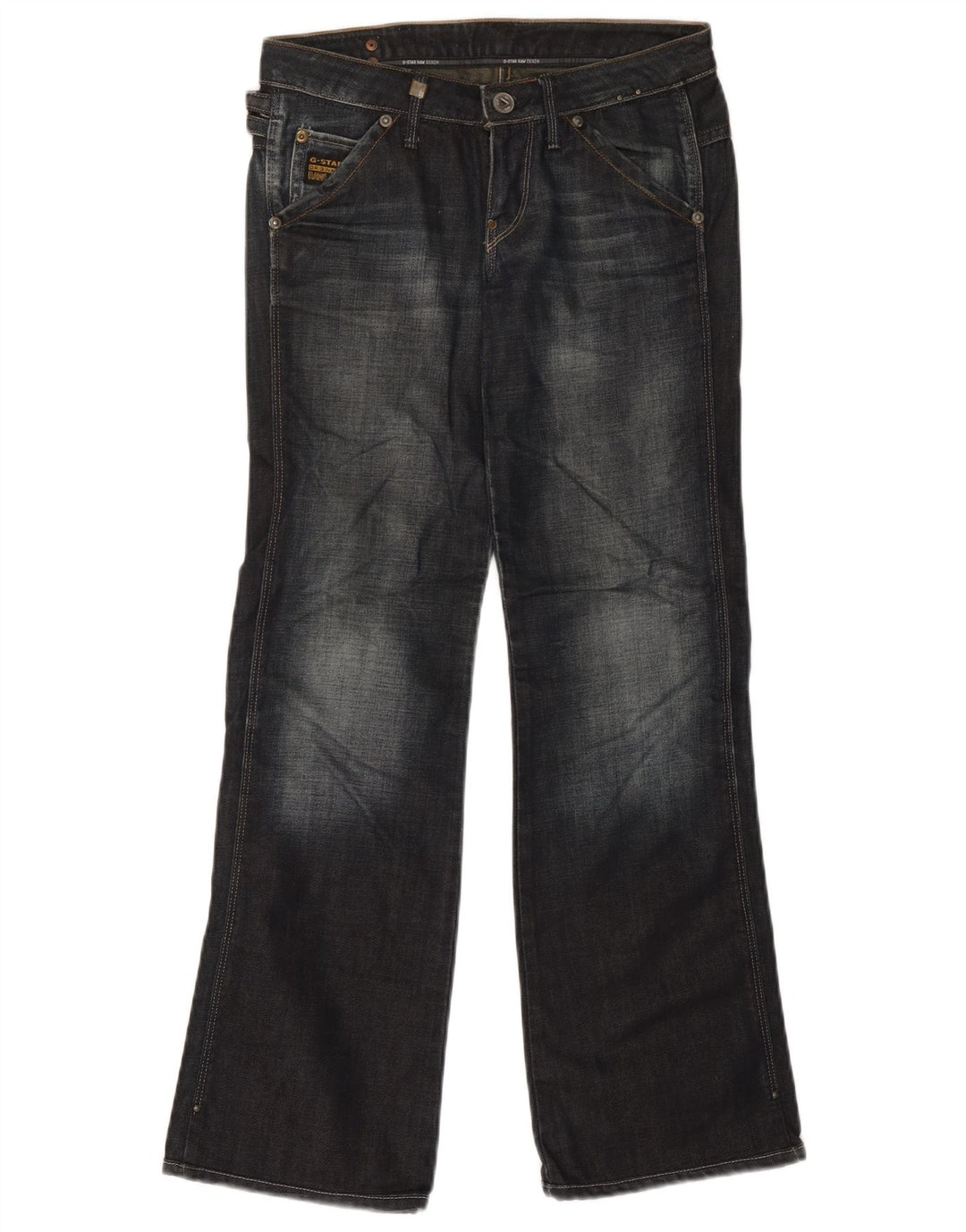 G-Star Dame Bootcut Jeans W25 L29 Marineblå Colourblock Bomuld