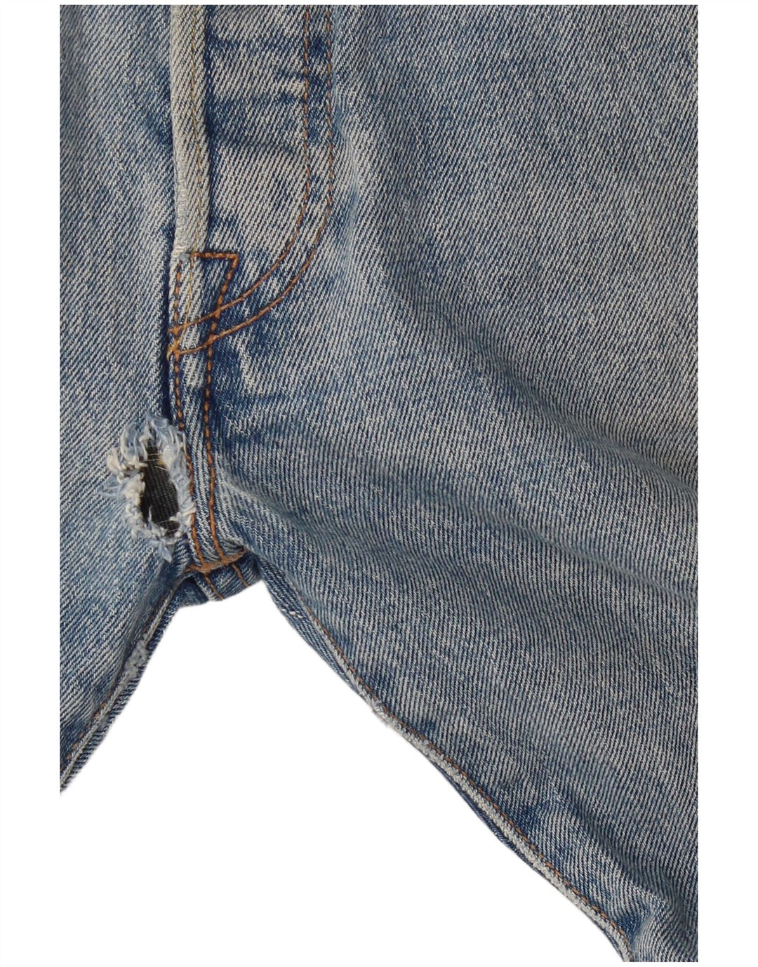 LEVI'S Mens 501 Straight Jeans W33 L32 Blue Cotton