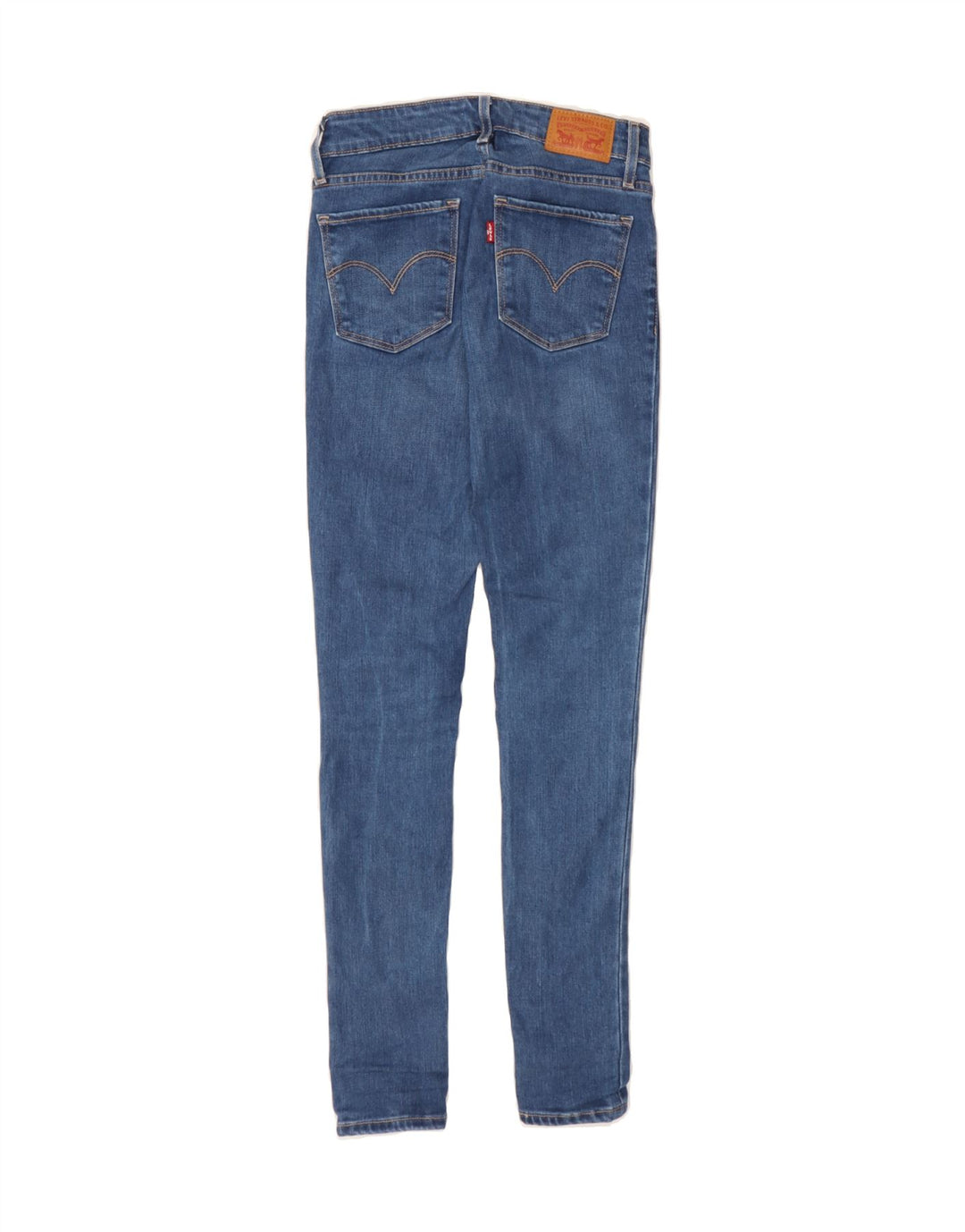 LEVI'S Womens 711 Skinny Jeans W23 L30 Blue Cotton Vintage Levi's and Second-Hand Levi's from Messina Hembry 