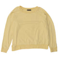 Marks & Spencer Dame Oversized Sweatshirt Jumper UK 18 XL Gul Bomuld