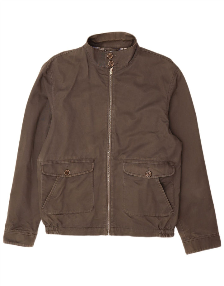 Marks & Spencer Herre Blue Harbor Bomber Jacket UK 38 Medium Grey
