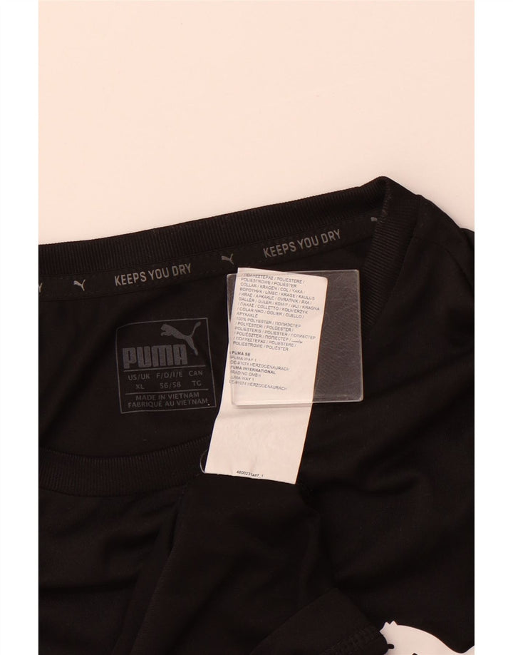 PUMA Herre T-Shirt Top XL Sort Polyester