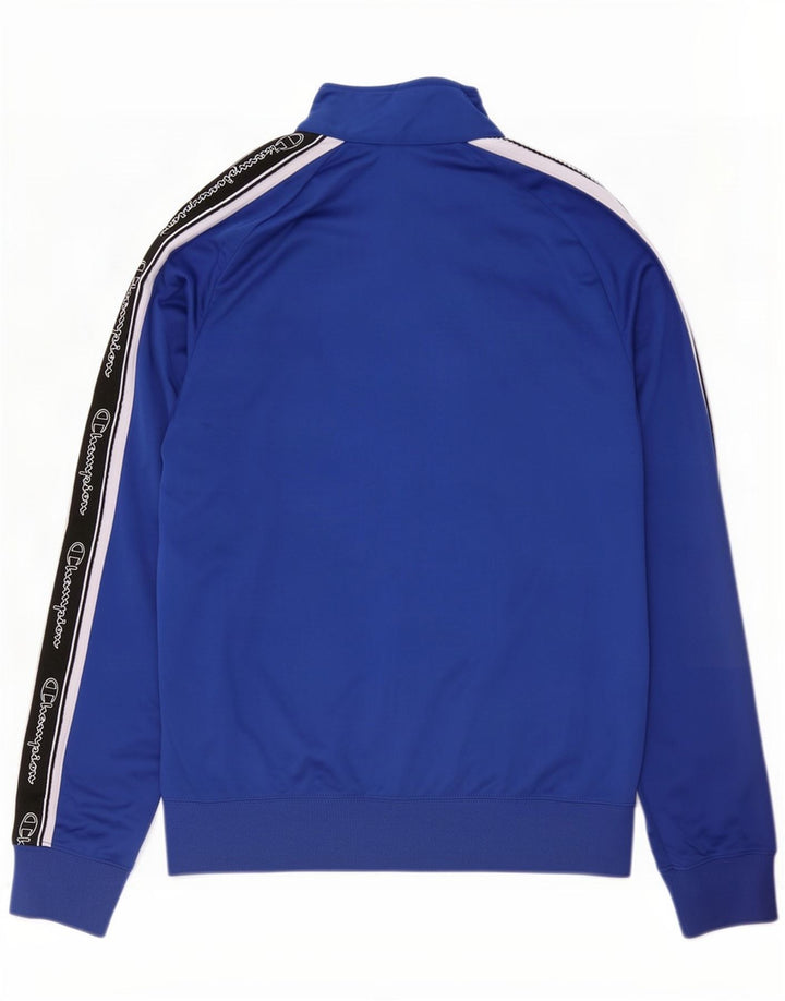 Champion Herre grafisk træningsdragt Topjakke Stor Blå Colourblock Polyester